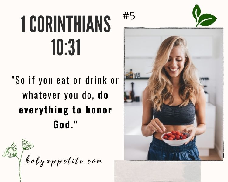 Bible Verses about healthy eating