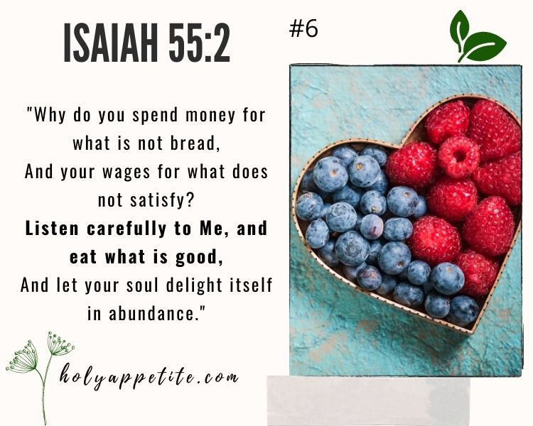 15 Bible Verses On Health For Healthy Eating With Affirmations 